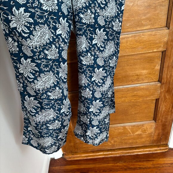 Apiece Apart Ostrea Blue Floral Block Print Sleeveless Jumpsuit - 0 - Picture 10 of 11